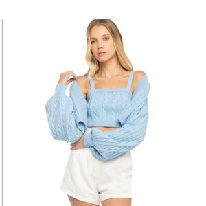 Lani the Label Charlotte Cropped Cardigan Set large